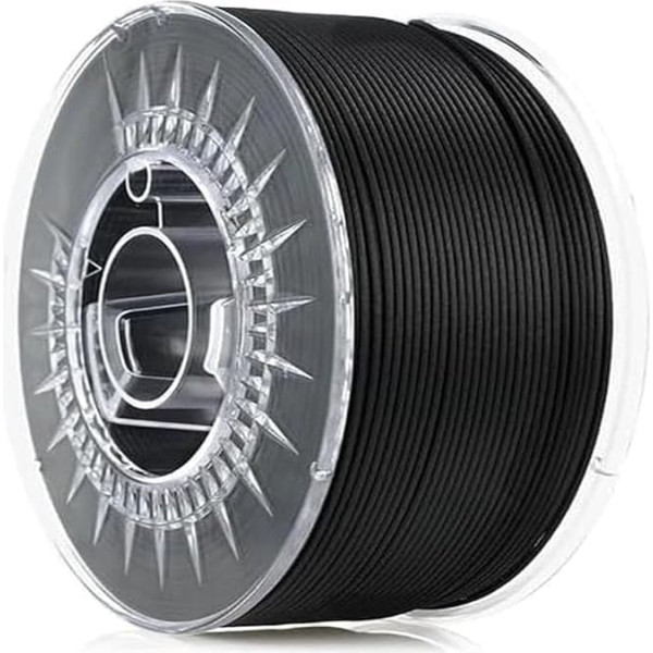 Pink 3D PET-G + 10 CF Filament 1.75 mm for 3D Printers | Printing Materials Light Glossy PETG 3D Printer Filament | 3D Printing Materials Carbon Fibre | Black Spool 1 kg