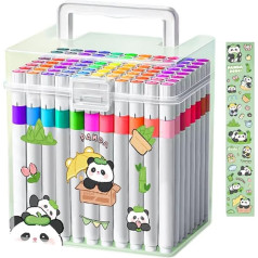 Kinder-Marker, Acryl-Malstifte, wasserdicht, langlebig und lebendig, ungiftige Tinte, vielseitiges Mal-Textmarker-Set für Klassenzimmer, Reisen, Ostern, Kunstprojekte für Mädchen