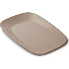 Nattou Changing Mat 50 x 70 cm - Changing Mat Washable and Waterproof on PU Foam - Lightweight and Soft Baby Changing Mat - Changing Mat with Raised Edges - Taupe