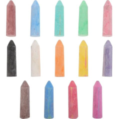 Toyvian 20 Stück Gehwegkreide: Abwaschbare Jumbo-Kreide für Kunstspiele im Freien – Malen auf Kreidetafel – Für Tafel und Spielplatz 3,54 x 0,98 x 0,98 Zoll