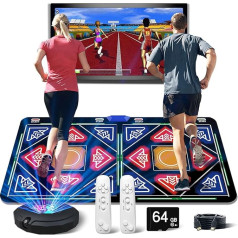 HDMI Music Dance Mat with Camera and 64GB Memory Card - Includes 1030 Games, 700 Songs and 81 Music Videos, for Single and Double Players - A Luxury Gift for Boys and Girls