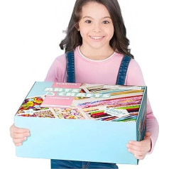 ROBOTIME Ultimate Craft Kit for Kids Ages 8-12, Largest Pack, 1600+ Pieces, Deluxe Arts and Crafts Supplies, Screen Free Activities for Kids, Gift Ideas for Girls and
