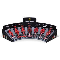 Bburago 1:43 F1 Ferrari Set with Display Stand