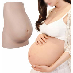 Silikon Schwangeren Bauch Fake Schwangerschaft Bauch Realistische künstliche Bauch Bauch für Schauspieler Leistung Mutterschaft