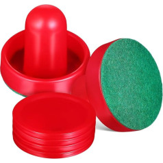 TOYANDONA Airhockey Ersatz Pucks Und Paddel Satz 60mm Kunststoff Schieber Mit Filzpads Für Tischspiele Zubehör