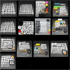 DIY Various Gear Packages Gear Kit Pulley Belt Shaft Gear Worm electronic starter Assembly 46 KINDS OF GEARS RUAJOGYNVM