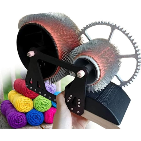 Wolltrommel zum schnellen Mischen von Fasern und Mischen von Farben beim Spinnen und Basteln