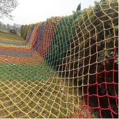 Outdoor Climbing Nets, Colourful Climbing Cargo Nets, Climbing Nets for Climbing Frames, Frame Nets (3 x 5 m)