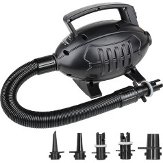 Electric Air Pump, Air Mattress, Portable, Electric Pump, 600 W Electric Air Pump, for Camping, Air Mattress, Swimming Ring, Air Cushion, Dinghy, Vacuum Bag