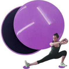Fitness Glides: Double Sided Exercise Sliders, Central Strength Training Pads, Non-Slip Gliders for Carpets and Hard Floors, Equ