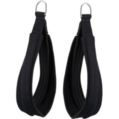 Double Loop D Strap Pilates Straps Arms Legs Ankle Padded Handle Pack of 2