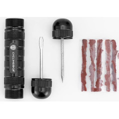 Reparaturset für schlauchlose Fahrradreifen aus Aluminiumlegierung, tragbar, für Fahrradreifen, Dichtmittel, Gummistreifen, Fahrradausrüstung