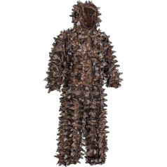 ROCEEEK 3D Leafy Camo Youth Adult Suit Hooded Ghillie Hunting Clothing with Face Mask
