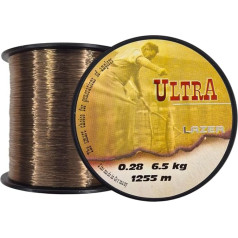 Ultra Carp Monofilament Fishing Line 1255 m DIA 0.28 mm Test 6.5 kg Carp Fishing Line - Carp Fishing - Bottom Fishing - Monofilament Fishing Tendon - Nylon Thread Leader - Leader Line