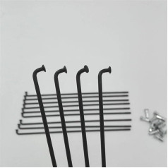 40Pcs/Lot, 12G Spokes, 45# Steel Material, E-Bike Spokes, Black, Diameter 2.6mm, E-bike Spokes, J-Bend, E-Bike Spokes
