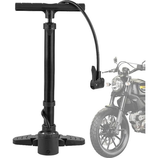 Fahrrad-Bodenpumpe – Aluminiumlegierung mit 230 PSI Hochdruck-Luftpumpe | Basketballpumpe für Mountain-Radreifen, Bälle, Luftballons, aufblasbare Luftballons, Luftballons, aufblasbar