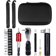 Fahrradreifen-Reparatursatz-Set Effizienter 72-Zahn-Ratschenschlüssel für Rennräder, Mountainbikes, Legierter Stahl, 7,7 Unzen