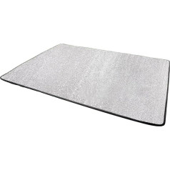 Oshhni Aluminium Foil Sleeping Mattress Mat Pad Camping Blanket Portable with Storage Bag Foldable Insulation Tent Pad Foam Sleeping Mat for Hiking, 200 cm x 150 cm x 0.8 cm