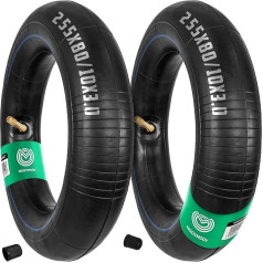 MOOVMOOV 255 x 80 (10 x 3) Tube with 60/45 Curved Valve for Electric Scooter - Compatible with Inflatable Tyres 10 Inch