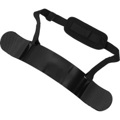 Yardwe Training Board Press Forearm Muscle Exercise Equipment Dumbbell Plates Weight Bar Training Board Black Biceps Curl Builder Bodybuilding Tool Aluminium Alloy Black