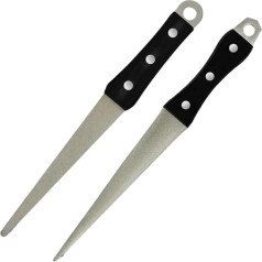 Messerschärfer, Wetzstein, Diamant-Schärfstab, Küchenschleifwerkzeug, gebogene Oberfläche for Scheren(2pcs-A B)