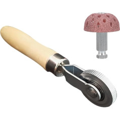 Reifenreparaturwerkzeug Satz mit Holzrechen und Dämpfungswalze Schleifköpfe für Auto Fahrrad und Motorrad Reifen