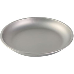 Portable Ti Tableware for Outdoor Activities, Ideal Plate for Fruit and Vegetables (22cm)