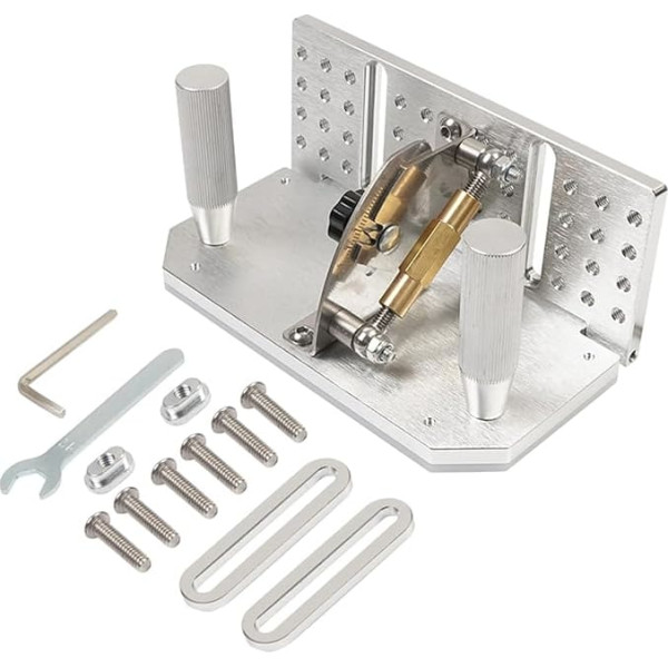 Belt Sander Cutter Sharpening Locator -5°-25° Adjustable Belt Cutter Sharpener with Double Handle Accessories Double Pressure Plate Sharpener