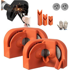 Buehaodget Bohrerschärfer, Bohrerschärfer, Bohrerschärfer für alle Bits, Bohrerschärfer-Werkzeug, Bohrerschärfer-Vorrichtung, Mehrzweck-Bohrer-Schleifschärfer (Orange*2)