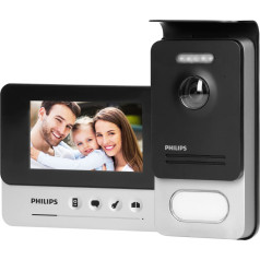 Philips WelcomeEye Compact, video interkomu komplekts, brīvroku komplekts, krāsains, LCD 4,3