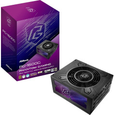 Phantom gaming 1600w 80 plus zelta barošanas bloks
