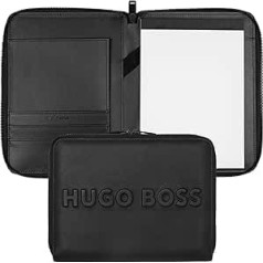Hugo Boss HTM209A Label Conference Folder A5 Faux Leather Black 23.5 x 17.6 x 2.2 cm