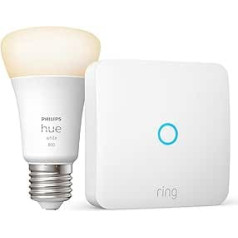 Ring Intercom und Philips Hue E27 LED Leuchte, funktioniert mit Alexa, Weiß