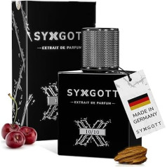 SYXGOTT 10/10 Men's Perfume with Pheromone Oil, Extrait de Parfum for Men, Perfume Sample Included, Oud, Cherry, Intense, Perfect Autumn & Winter Fragrance