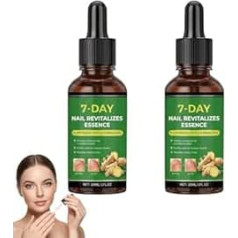 7-Tage-Nagelpflege-Set mit Ingwer, Zehennagelpflege-Tropfen zur Nagelreparatur, verbessert verdickte und verfärbte Nägel, stärkt und pflegt Finger- und Zehennägel, sanfte, pflanzliche Formel (2PCS)