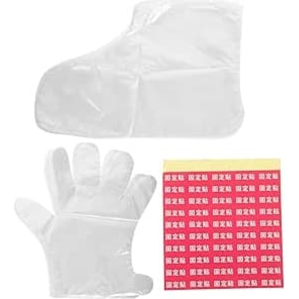 VICASKY 1 Set Hand and Foot Care Hand Masks and Foot Masks Moisturising with Stickers for Spa and Salon Applications Care for Dry Skin