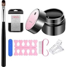 Gebrochener Nagel Reparatur | Kleber Gel 5g Pinsel Pinzette - Reparatur-Gel Für Nägel,Für Frauen & Mädchen Tägliche Nagelpflege Bei Bruch Rissen Splittern Maniküre