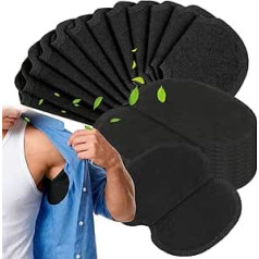 Pack of 60 Sweat Pads, Black Underarm Absorbent Underarm Sweat Pads, Non-Woven Fabric, Extra Strong Adhesive for Men, Women, Shirts, Blouses