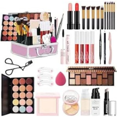 RoseFlower Make-up Case Women, Professional Makeup Set Teenager Girls Makeup Set Cosmetic Makeup Palettes Eyeshadow Full Face Makeup with Portable Beauty Case #2
