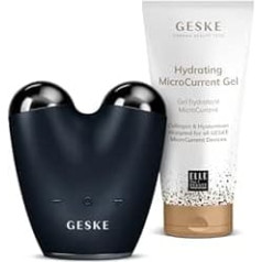 GESKE | MicroCurrent Face-Lifter 6 in 1 Including Hydrating MicroCurrent Gel | SmartAppGuided Microcurrent Device | Set with Matching Cosmetic Addition | Beauty Bundle