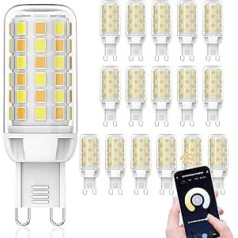 G9 LED Smart Bulb, Compatible with Alexa and Google Assistant, App and Voice Control, WiFi LED Bulb, Dimmable, Dimmable Warm White to Cool White, 3 W (40 W Halogen Equivalent) (15)