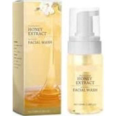Foaming Facial Cleanser with Honey - Gentle Cleansing, Moisturising and Oil-Controlling Face Wash, Reduces Acne Blackheads for Healthy Skin (1 Piece)