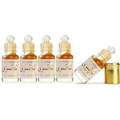 3 ml roll-on fruity perfume oil, travel size rollerball fragrance, rolls on body oil perfume, fruity fragrance, long-lasting fragrance for women and men (5 pieces)