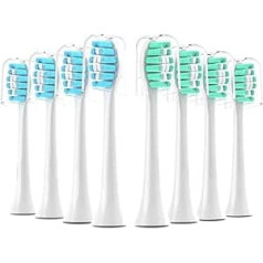 8er-Pack Ersatz-Zahnbürstenköpfe, Kompatibel Mit Philips Sonicare Care, Ersatz-Zahnbürstenköpfen, Sonicare-Ersatzbürstenkopf, Weiß(4 Green 4 Blue)