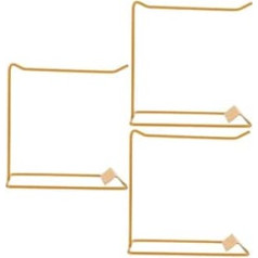 3 Stück Teiliges Nagellack Muster Display Rack aus Robustem Metall Goldfarbenes Nageldesign Farbkartenhalter mit Praktischem Stecksystem für Wechselnde Nagelproben für Salons und