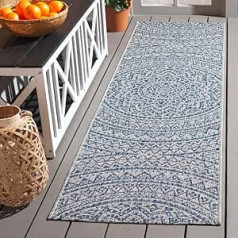 Safavieh Courtyard Collection CY8734 Indoor Outdoor Waterproof Easy Clean Area Rug for Patio, Backyard, Mud, 27.5