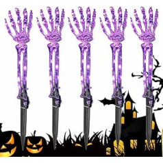 Gartenleuchten für Wege | Gartenleuchten mit Stehleuchte | Design Skelett Hand Halloween Lampe Wasserdicht Außendekoration für Terrasse Garten Weg Einfahrt