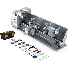CREWORKS Metal Lathe 1100 W Lathe 8.7 x 29.5 Inch Table Lathe 220 x 750 mm Metal 2250 RPM Mini Metal Lathe for Metalworking Metal Lathe (8.7 x 29.5 Inches)