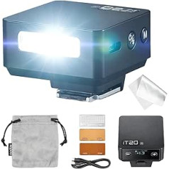 Godox iT20-R TTL Mini Flash for Ricoh GR III, iT20R Compact Clip-on Flash, P-TTL Compatible, USB-C Rechargeable Battery, Magnetic Colour Filter Included