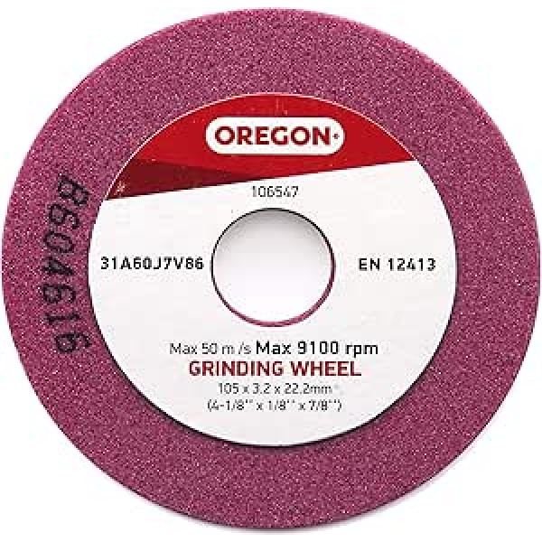 Oregon Q106547 Chainsaw Sharpener Replacement Grinding Wheel, 3/8 Inch Low Profile.325, 1/4 Inch Pitch, 1 pc Sanding Disc, 3.2 mm (1 Pack)